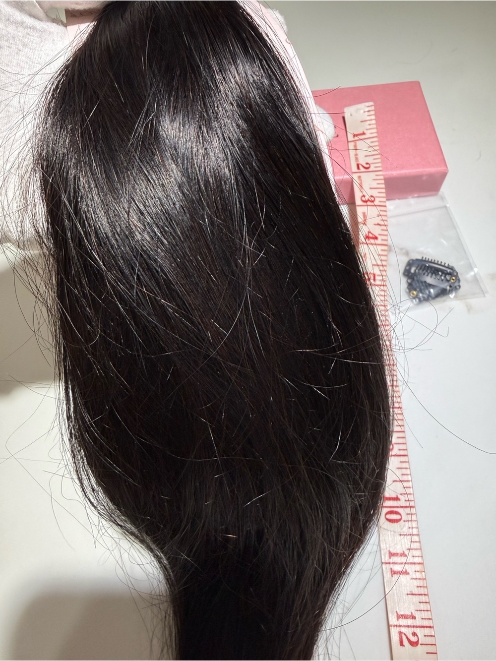 💯% 18” HUMAN Hair, 110g Remy Clip in Extensions7Pcs 14Clips Natural Black